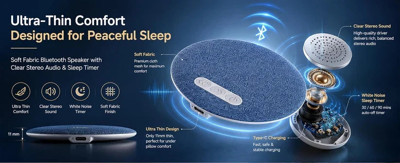 Bluetooth Portable Pillow Speaker