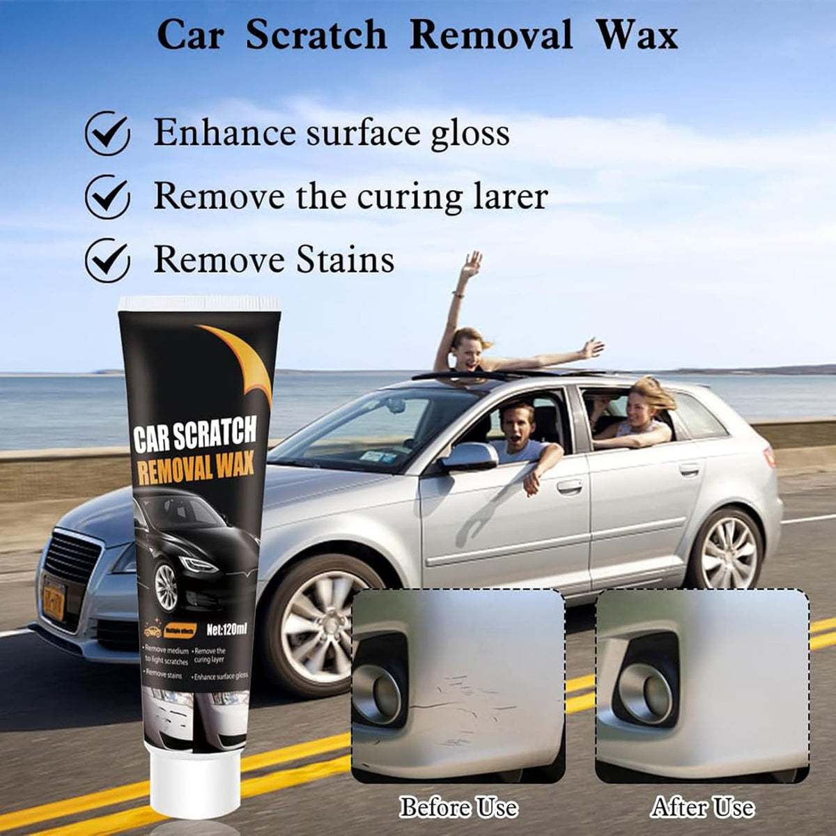 (π Buy 1, Get 1 FREE) Car Scratch Repair Paste, Professional Car Scratch Repair