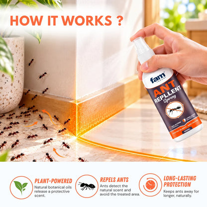 🐜🚫 FamTheory Ant Repellent Spray – 100ML 🌿✨🔥 BUY 1 GET 2 FREE @ JUST ₹599! 🔥