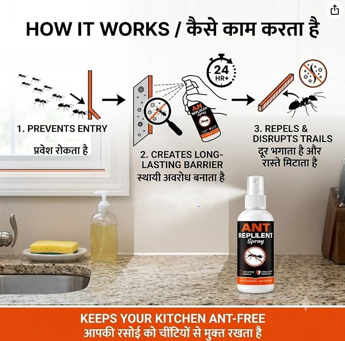 🐜🚫 FamTheory Ant Repellent Spray – 100ML 🌿✨🔥 BUY 1 GET 2 FREE @ JUST ₹599! 🔥