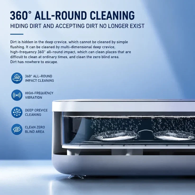 Ultrasonic Cleaner High Frequency Household Mini Portable Ultrasonic Vibration Cleaning Machine