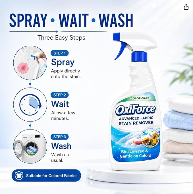 OxiForce Advanced Fabric Stain Remover Spray | 🔥 BUY 1 GET 2 FREE @ JUST ₹599! 🔥