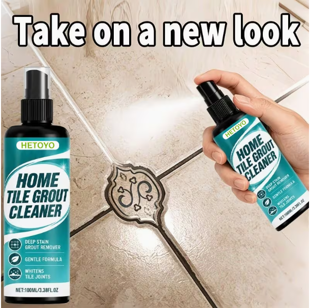 Bathroom Tile Stain Cleaner - Floor Tile Cleaner, Bathroom Floor Scale Remover, Toilet Floor Descaling Strong Stain Remover, Tile Grout Stain Treatment Liquid
