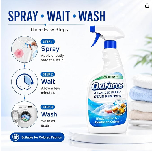 OxiForce Advanced Fabric Stain Remover Spray | 🔥 BUY 1 GET 2 FREE @ JUST ₹599! 🔥
