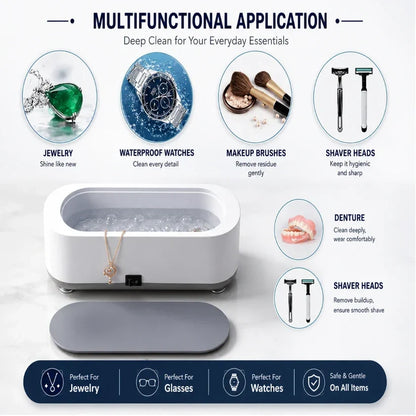 Ultrasonic Cleaner High Frequency Household Mini Portable Ultrasonic Vibration Cleaning Machine