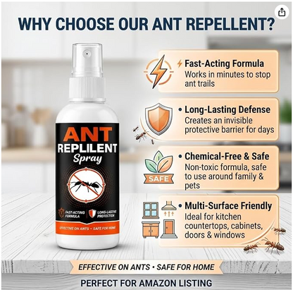 🐜🚫 FamTheory Ant Repellent Spray – 100ML 🌿✨🔥 BUY 1 GET 2 FREE @ JUST ₹599! 🔥