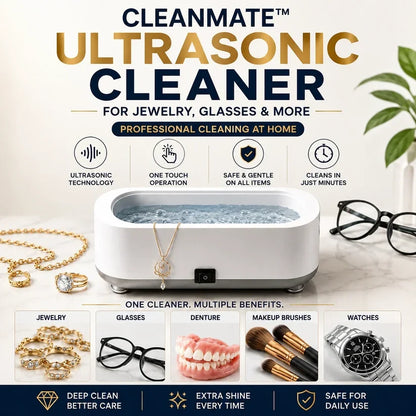 Ultrasonic Cleaner High Frequency Household Mini Portable Ultrasonic Vibration Cleaning Machine