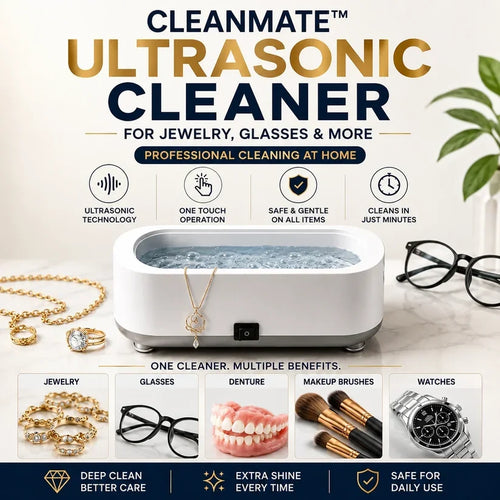 Ultrasonic Cleaner High Frequency Household Mini Portable Ultrasonic Vibration Cleaning Machine