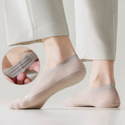 Summer Cool Comfort Socks: Breathable Mesh, Non-Slip Grip