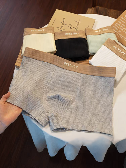 Linen Mist RibFlex Boxer Briefs – Pack of 4