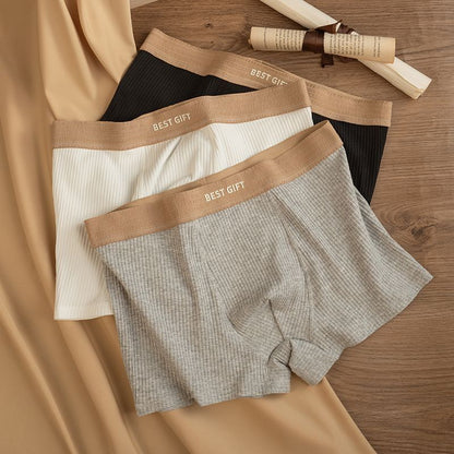 Linen Mist RibFlex Boxer Briefs – Pack of 4