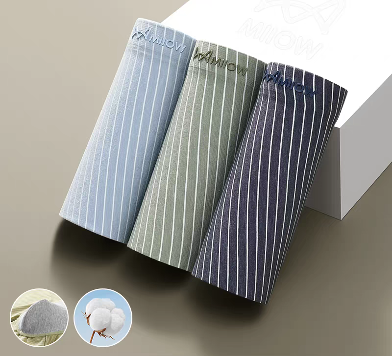 Aurora Stride Cotton Boxer Briefs – Pack of 3