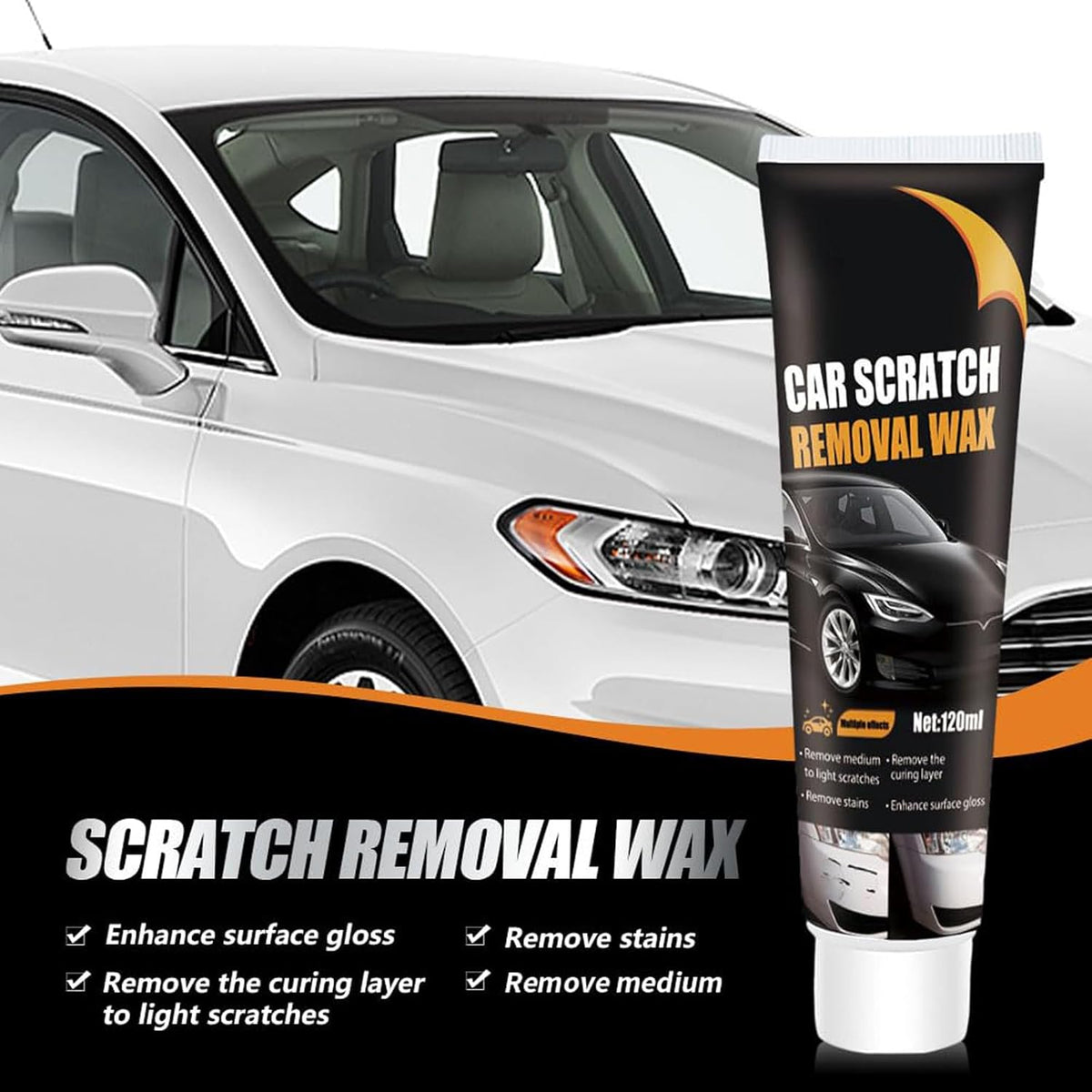 (🎁 Buy 1, Get 1 FREE) Car Scratch Repair Paste, Professional Car Scratch Repair