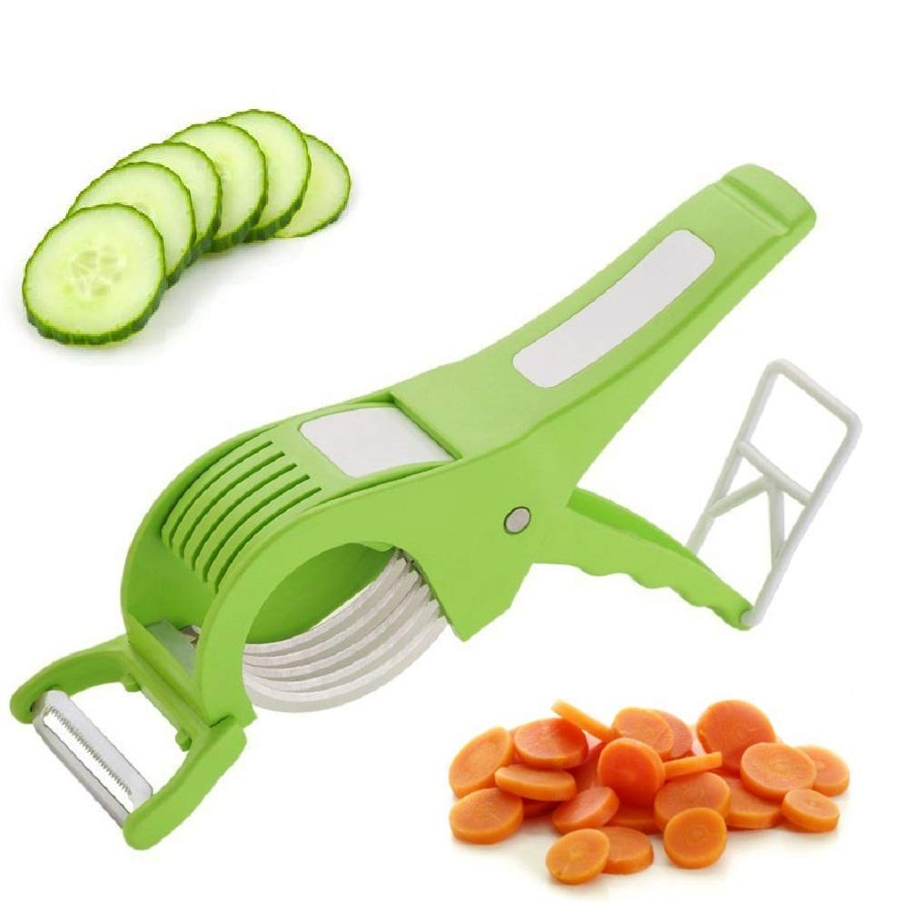 Plastic 2 in 1 Vegetable & Fruit Multi Cutter with Peeler